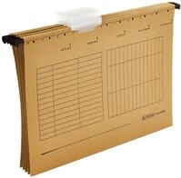 Herlitz 5874458 H&auml;ngemappe A4 UniReg 5er Packung, 230 g/qm braun