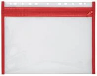 VELOFLEX 4354020 - Dokumentenh&uuml;lle mit Rei&szlig;verschluss, 1 St&uuml;ck, DIN A4, abheftbar,