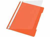 Leitz 4191-00-45 Hefter Standard, A4, langes Beschriftungsfeld, PVC, orange