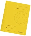 Herlitz Schnellhefter A4 Karton, gefaltet, gelb intensiv, 25 St&uuml;ck