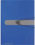 Herlitz 11205994 Gummizugmappe PP, A4, Opak Blau