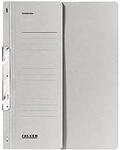Falken 80000763 Einhakhefter 1/2 Deckel, grau