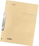 Einhakhefter A4 1/1 Vorderdeckel kfm. Heftung, chamois, Manilakarton, 250 g/qm