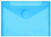 FolderSys - Dokumententaschen A6 quer, PP transparent blau