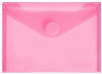 FolderSys - Dokumententaschen A6 quer, PP transparent rot