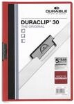 Durable Klemm-Mappe Duraclip Original 30 (f&uuml;r 1-30 Blatt A4), 25 St&uuml;ck, rot, 220003