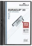 Durable Klemmmappe A4 (Duraclip Original 30, Hartfolie, bis 30 Blatt) 5 St&uuml;ck,