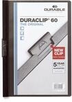 Durable Duraclip Original 60, Klemm-Mappe, A4, 5 St&uuml;ck, schwarz, 223801 