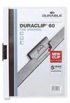 Durable Klemm-Mappe Duraclip (Original 60, Hartfolie, bis 60 Blatt A4, Beutel &agrave; 5