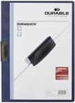Durable Duraquick Klemm-Mappe, A4, 20 St&uuml;ck, dunkelblau, 227007 | Klemmhefter f&uuml;r