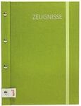 ROTH Zeugnismappe Metallium mit Buchschrauben &ndash; Green, Metallic-Buchleinen - mit 12