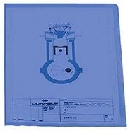 Durable Sichth&uuml;lle, DIN A4 hoch, Polypropylen 120 &micro;, Karton &agrave; 100 St&uuml;ck, blau,
