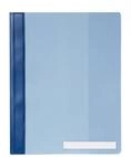 DURABLE Hunke & Jochheim Sichthefter, Hartfolie, DIN A4 &uuml;berbreit, blau