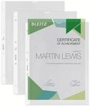 Leitz 47800003 Pr&auml;sentationsh&uuml;lle, Premium-PVC, 120 Mikron, A4, mehrfach...