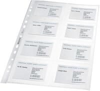 Leitz Visitenkarten-Prospekth&uuml;llen-Set, 10 St&uuml;ck, A4 Format, Glasklar mit