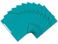 Oxford Top File + Eckspannermappe A4, extrastark aus Karton, aqua blau, 10er Pack