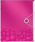 Leitz 46330023 Ordnungsmappe WOW, 6 F&auml;cher, PP, pink metalllic