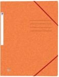 Oxford Eckspanner-Mappe A4, Top File +, ohne Klappen, aus Karton, orange, 10 St&uuml;ck