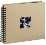Hama Fotoalbum Jumbo 36x32 cm (Spiral-Album mit 50 schwarzen Seiten, Fotobuch mit
