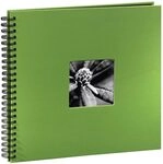 Hama Fotoalbum Jumbo 36x32 cm (Spiral-Album mit 50 schwarzen Seiten, Fotobuch mit