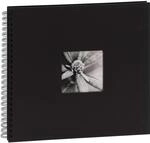 Hama Fotoalbum Jumbo 36x32 cm (Spiral-Album mit 50 schwarzen Seiten, Fotobuch mit