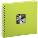 Hama Fotoalbum 28x24 cm (Spiral-Album mit 50 wei&szlig;en Seiten, Fotobuch mit
