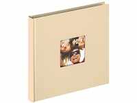 walther design Fotoalbum creme 18 x 18 cm mit Cover-Ausstanzung, Fun FA-199-H