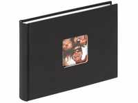 walther design Fotoalbum schwarz 22 x 16 cm mit Cover-Ausstanzung, Fun FA-207-B
