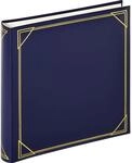 walther design Fotoalbum blau 30 x 30 cm Kunstleder mit Pr&auml;gung, Standard Album