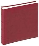 walther design Fotoalbum weinrot 26 x 25 cm Kunstleder mit erhabene B&uuml;nde, Classic