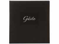 goldbuch 48045 Gästebuch mit Lesezeichen Seda, 23 x 25 cm, Hochzeitsgästebuch mit