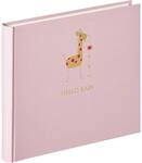 walther design Fotoalbum rosa 28 x 25 cm Babyalbum mit Pr&auml;gung, Baby Animal UK-148-R