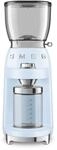 SMEG, Kaffeem&uuml;hle CGF01PBEU, konisches Edelstahlmahlwerk, 30 Mahlgrad Einstellungen,