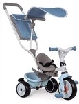 Smoby - Baby Balade Plus blau - Mitwachsendes Kinderdreirad mit Schubstange, Sitz mit
