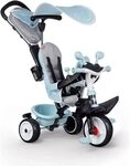 Smoby - Baby Driver Plus Blau - 3-in-1 Kinder Dreirad, mitwachsendes
