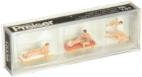 Preiser 1/87 th &ndash; pr10439 &ndash; Modelleisenbahnen &ndash; Paare zum Strand der FKK