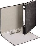 Leitz Standard-Ringordner ohne Schlitze, Schwarz, 3,5 cm R&uuml;ckenbreite, Einband mit