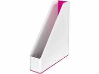 Leitz Stehsammler A4, Zweifarbiges Design, Weiß/Pink, Duo Colour, WOW, 53621023