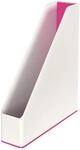 Leitz Stehsammler A4, Zweifarbiges Design, Wei&szlig;/Pink, Duo Colour, WOW, 53621023