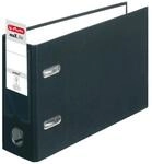 Herlitz Ordner Kunststoff A5 quer 75mm schwarz