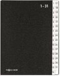 Pagna Pultordner Classic (Pultmappe, 32 F&auml;cher, 1-31) schwarz Pagna 24321-04 -...