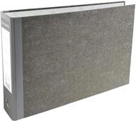 Exacompta - Code 53310E - 1 D-Ring-Hebelbinder - 70 mm R&uuml;ckseite in grauem Balacron