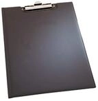Durable Blockmappe (f&uuml;r DIN A5, Weichfolie, Klemme oben, 180 x 245 mm) schwarz,