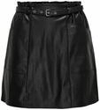 ONLY Damen Mini Bleistift Kunstleder Rock | High Waist Stretch Lederoptik | Kurz mit