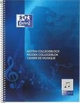 Oxford 384405014/100050345 Noten-Collegeblock DIN A4+, Lineatur 14, 50 Blatt