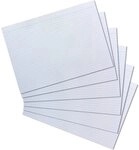 herlitz Karteikarten A4 29,7 x 21 cm, liniert, wei&szlig;, 100 St&uuml;ck | f&uuml;r Schule,