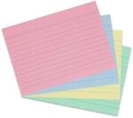 Herlitz 10836211 Karteikarte (A6, liniert) 200 St&uuml;ck gr&uuml;n/gelb/rot/blau