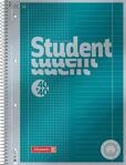 BRUNNEN Collegeblock Premium Student &bdquo;DUO | A4, kariert/liniert, 80 Blatt, petrol
