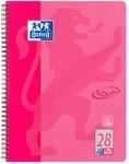 Oxford Touch Collegeblock A4 kariert, mit Doppelrand, 80 Blatt, pink