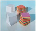 Folia Ersatzpapier f&uuml;r Zettelbox/9910-E-0 90x90x90 mm bunt